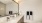 a bathroom with a large mirror
